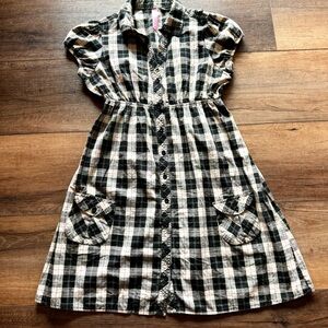 L.E.I Taylor Swift Plaid Button Down Sundress